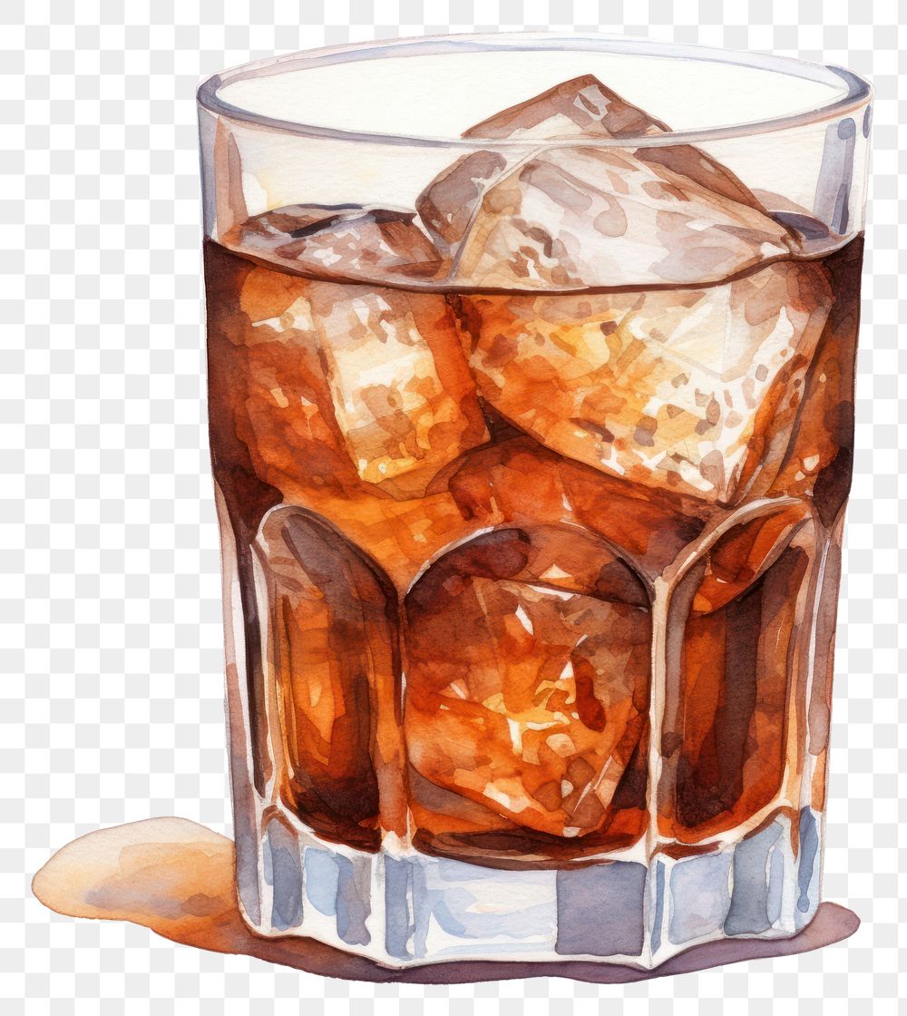 PNG Drink glass soda ice. AI generated Image by rawpixel.