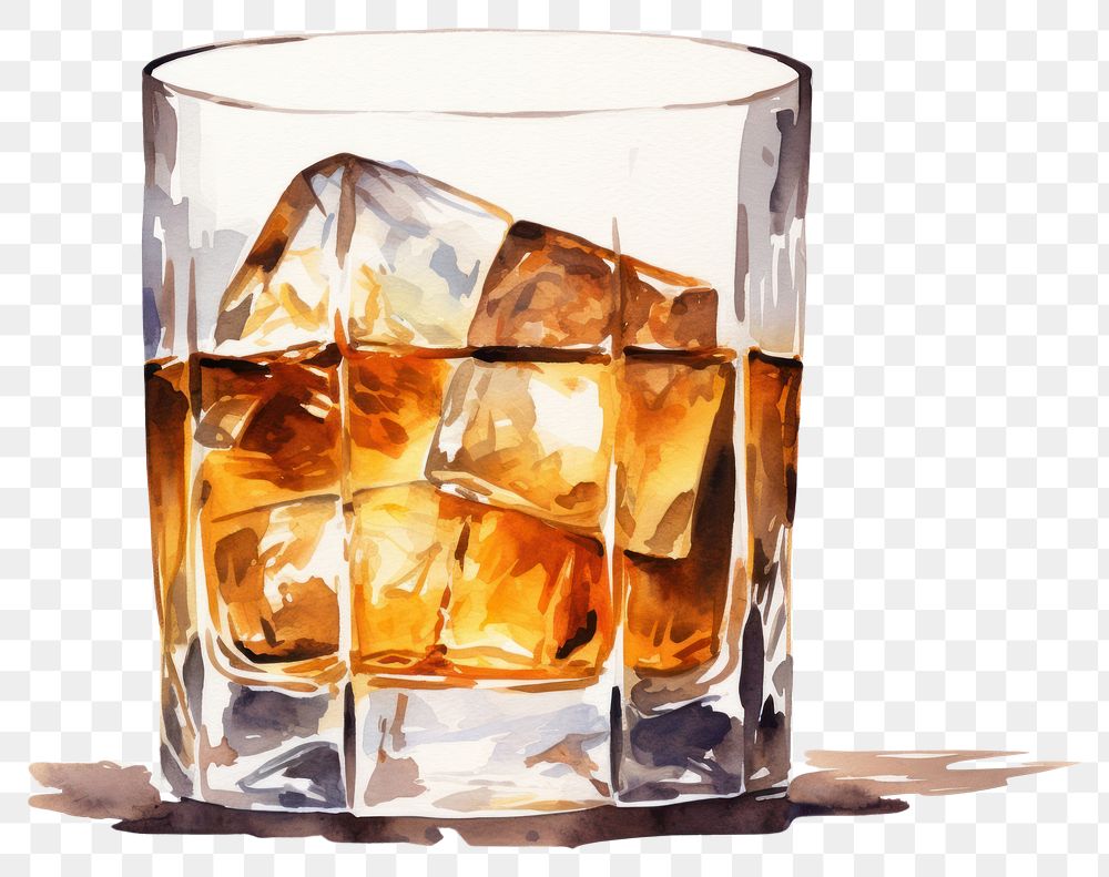 PNG Whisky drink glass refreshment.