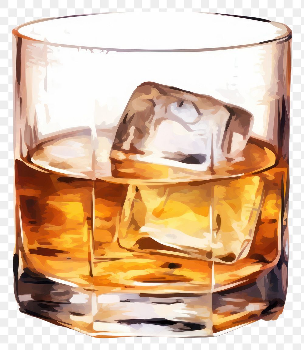 PNG Whisky drink glass refreshment. AI generated Image by rawpixel.