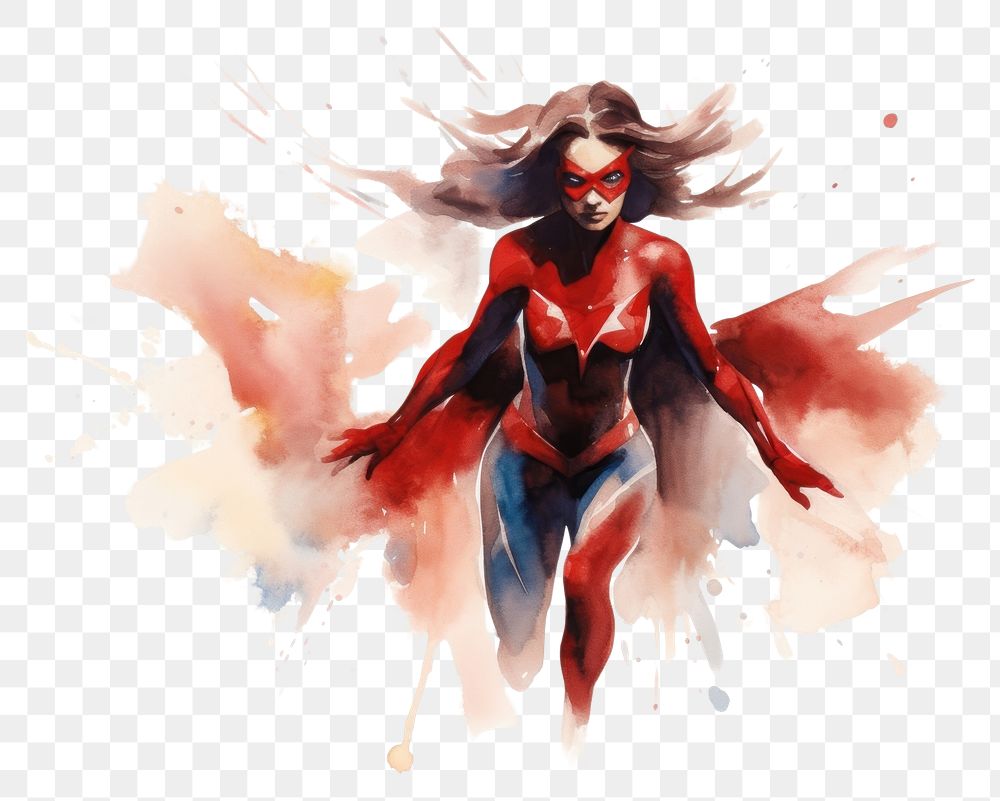 PNG Superhero female adult anime. AI generated Image by rawpixel.