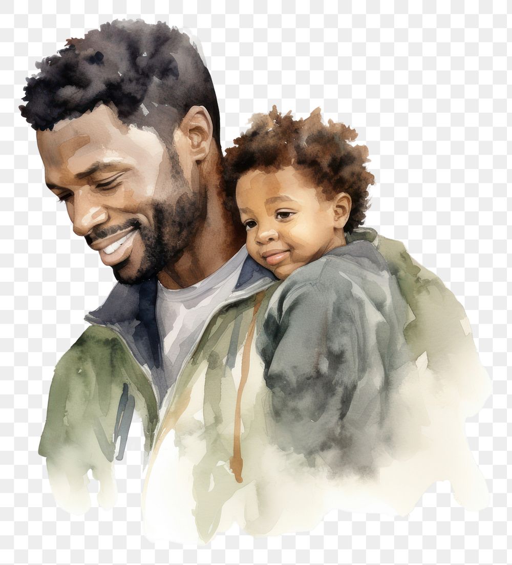 PNG Portrait father adult baby. AI generated Image by rawpixel.