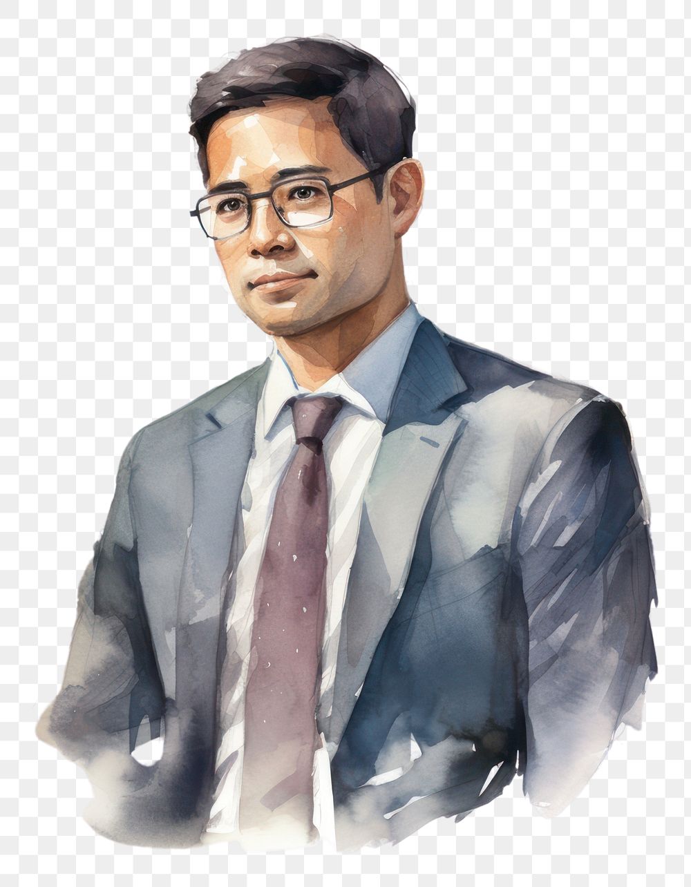 PNG Portrait glasses necktie adult. AI generated Image by rawpixel.