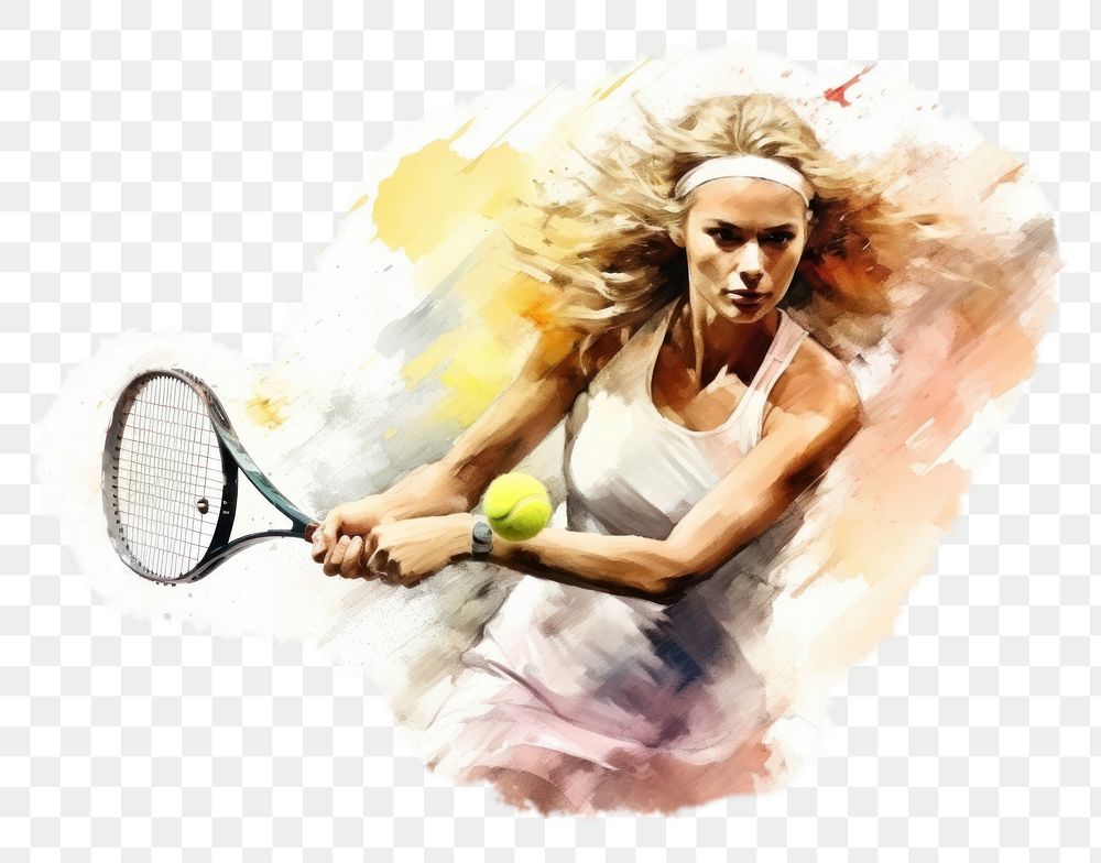 PNG Tennis sports racket adult. AI generated Image by rawpixel.