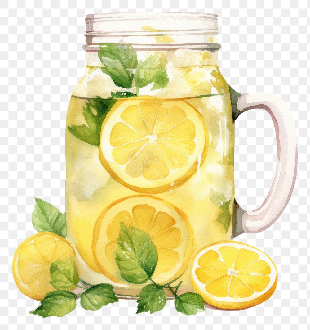 PNG Lemonade drink food fruit. AI generated Image by rawpixel.