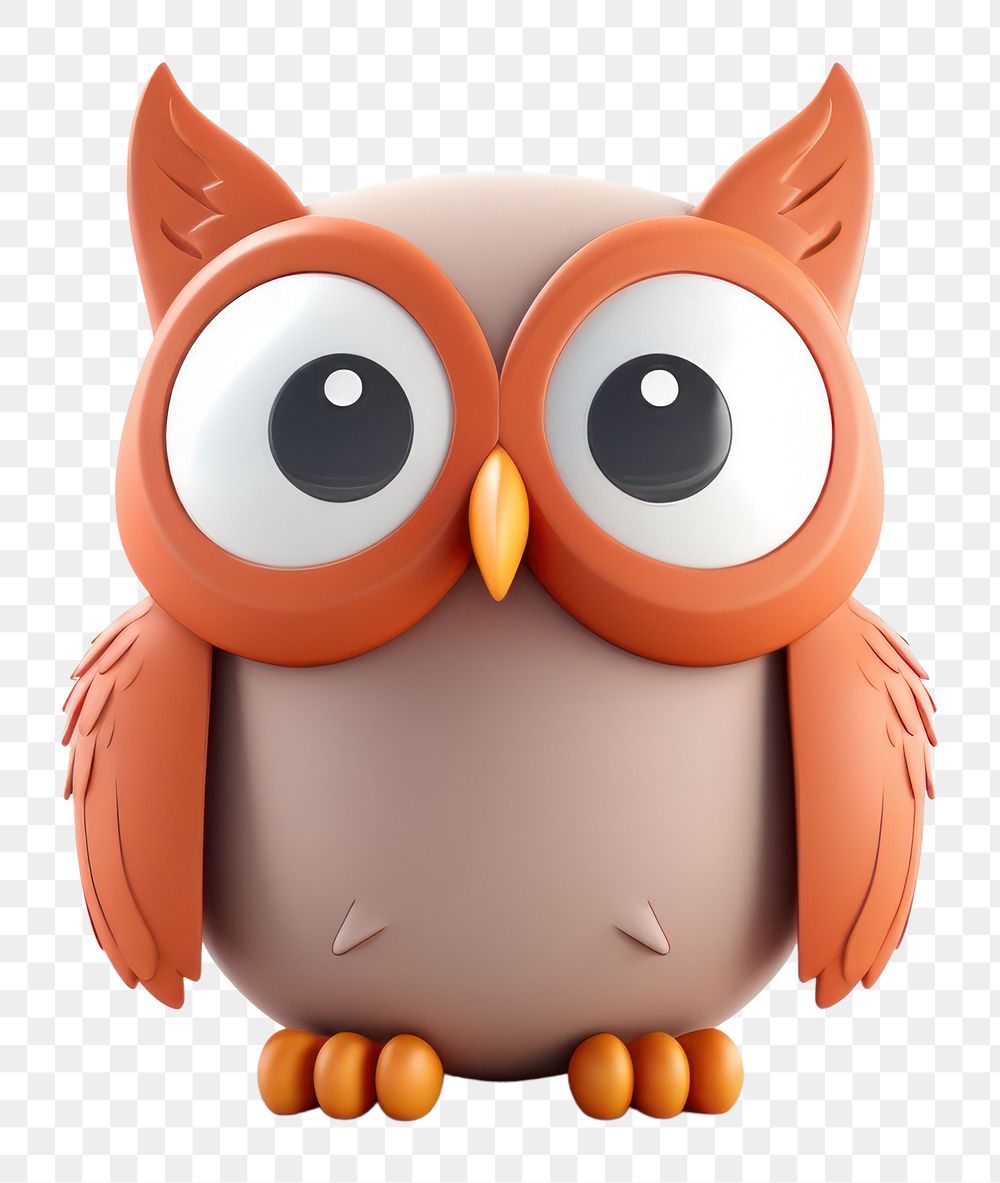PNG Toy animal owl white background. AI generated Image by rawpixel.
