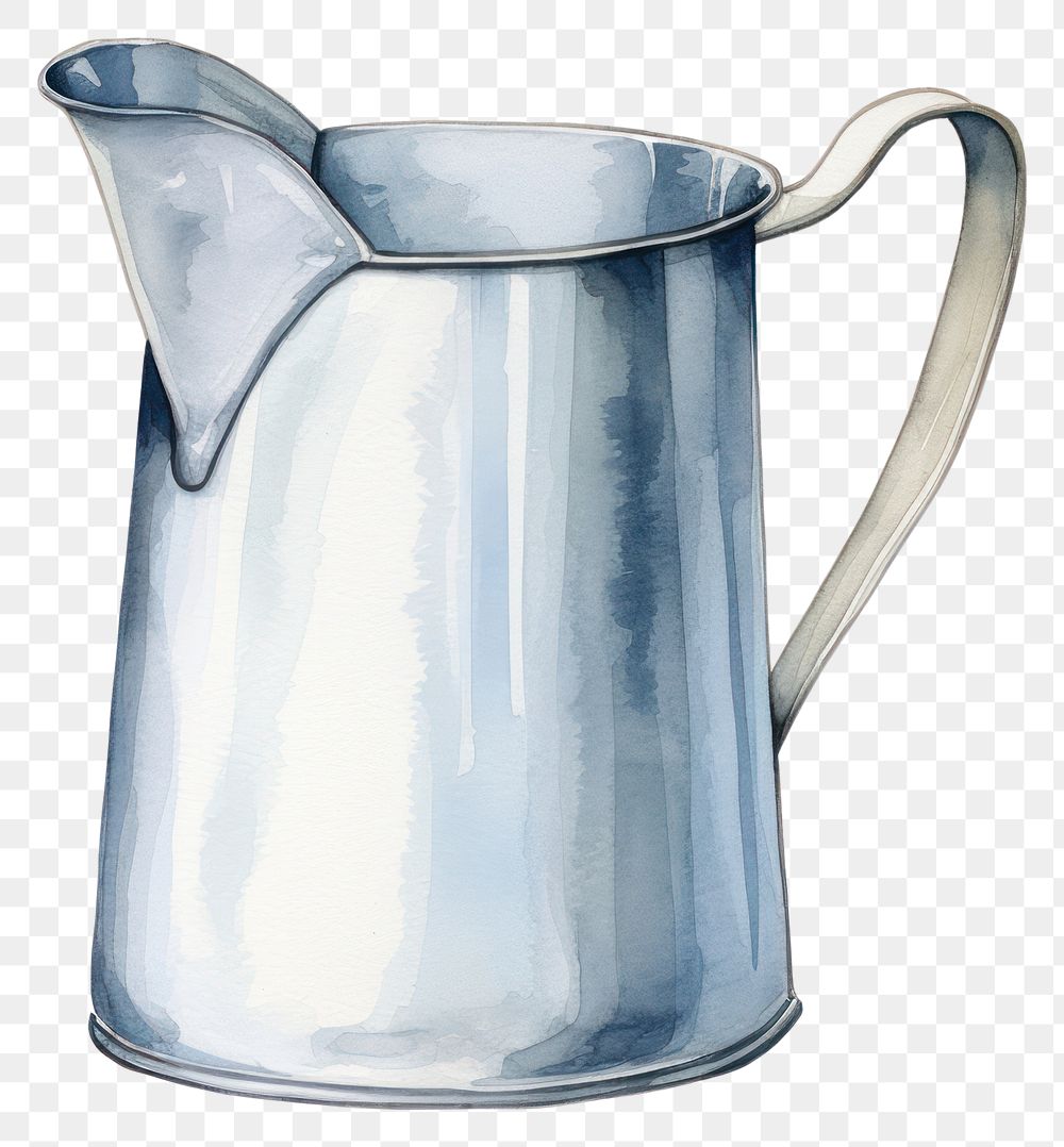 PNG Jug metal cup refreshment. AI generated Image by rawpixel.