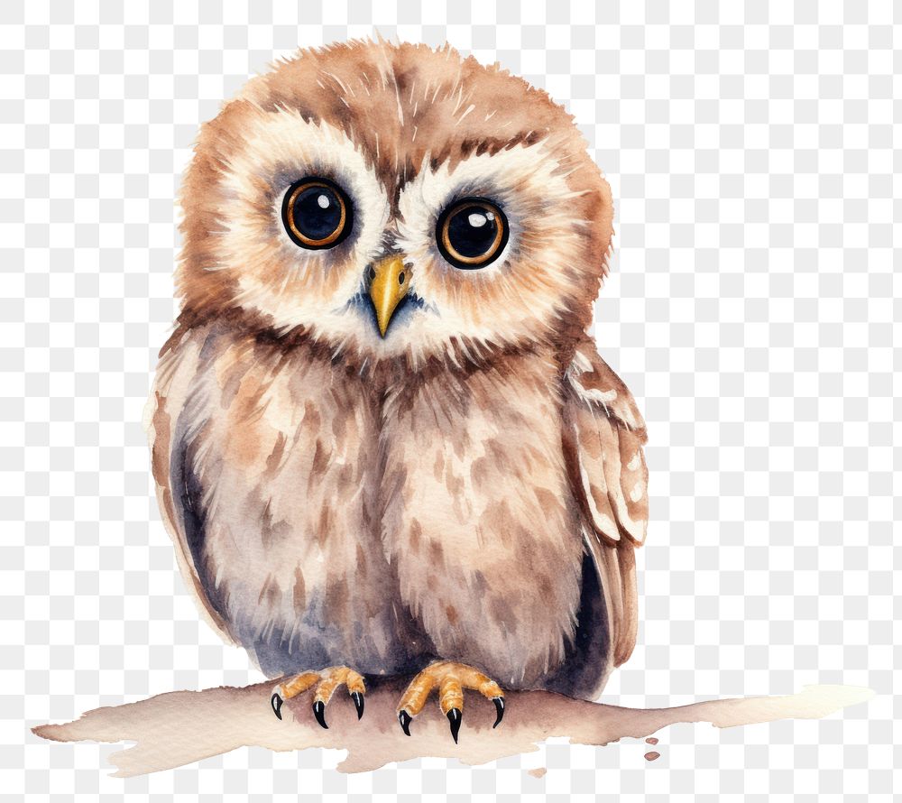 PNG Owl animal bird cute. AI generated Image by rawpixel.