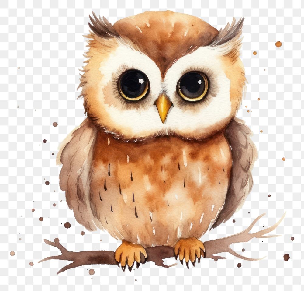 PNG Owl animal bird cute. AI generated Image by rawpixel.