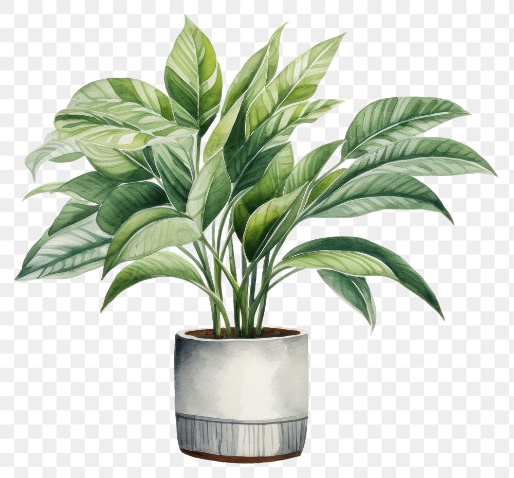 PNG Plant leaf vase houseplant. 