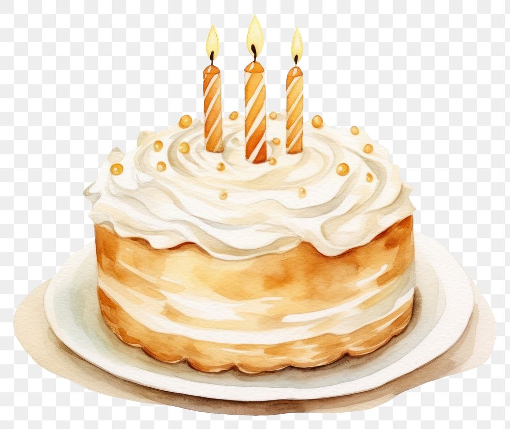 PNG Cake birthday dessert candle. AI generated Image by rawpixel.