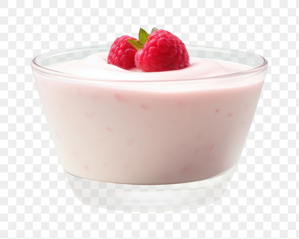 PNG yogurt, isolated --ar 3:2