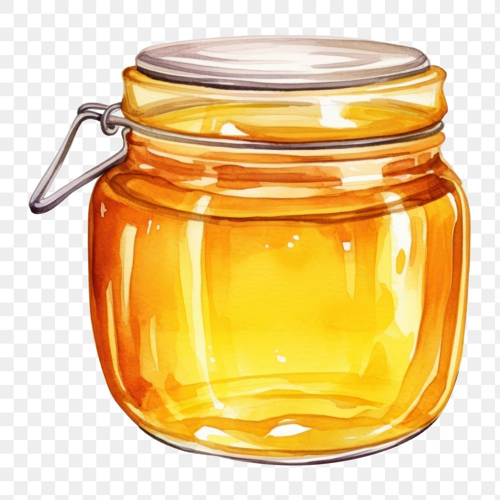 PNG Jar honey white background transparent. 