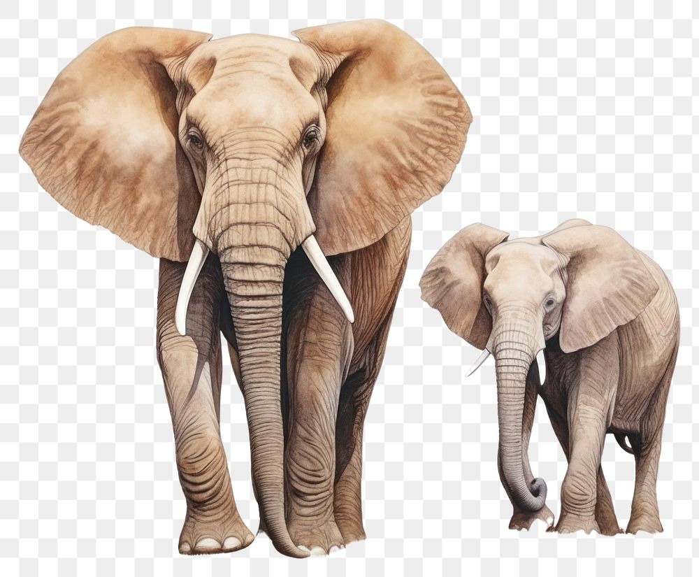 PNG Elephant wildlife animal mammal. AI generated Image by rawpixel.