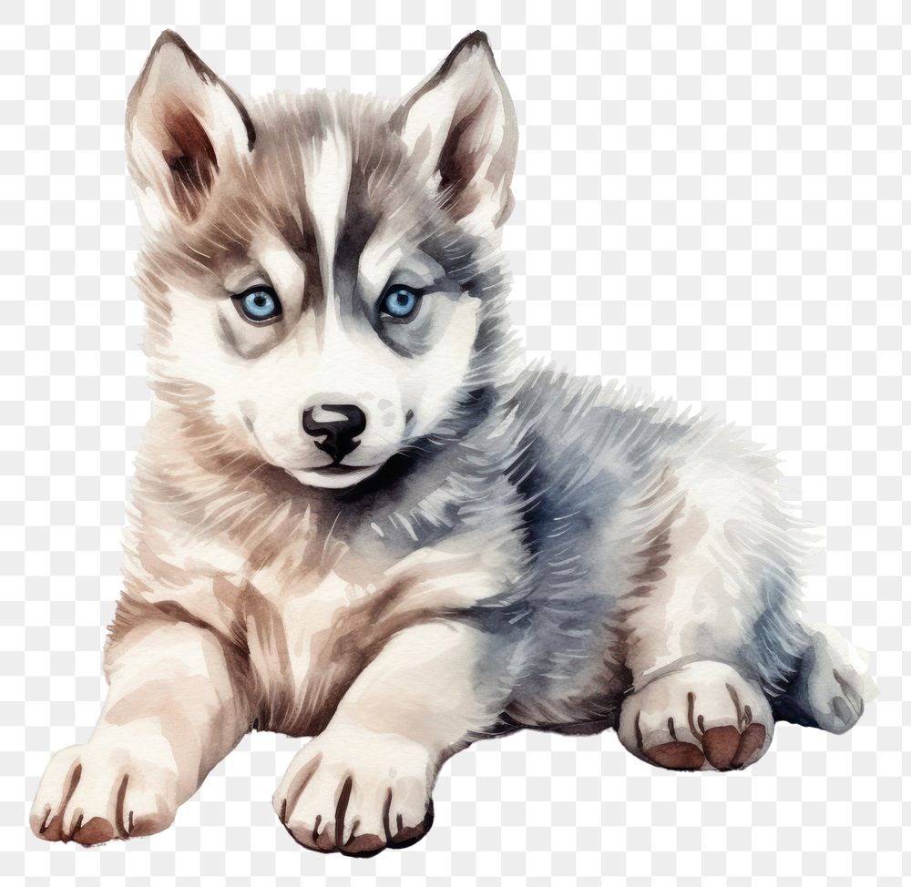 PNG Puppy mammal animal husky. AI generated Image by rawpixel.