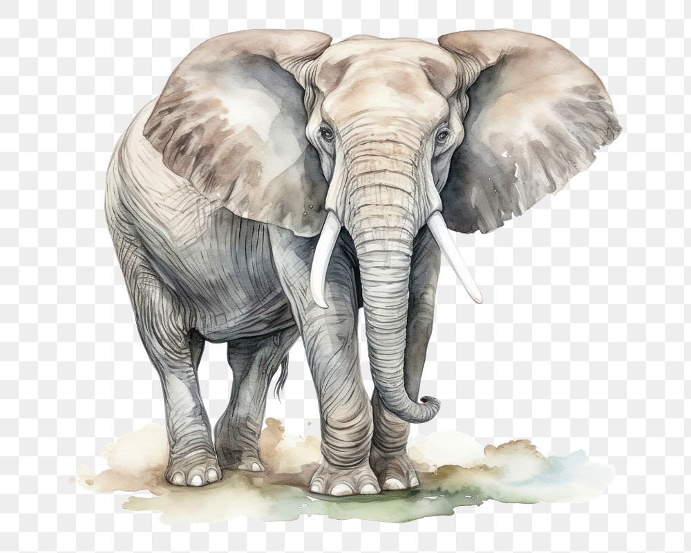 PNG Elephant wildlife drawing animal. 