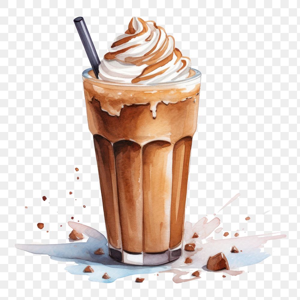 PNG Drink milkshake dessert cream. AI generated Image by rawpixel.