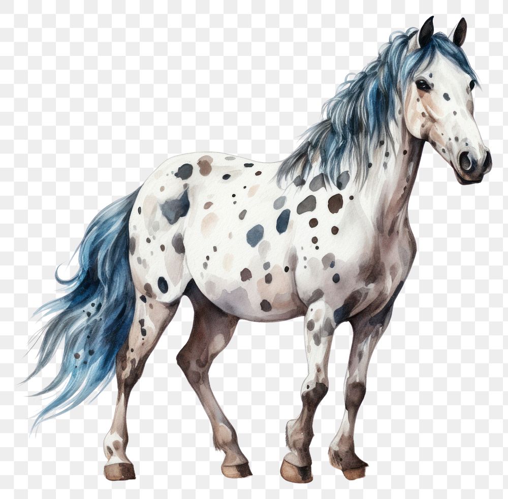 PNG Horse stallion spotted animal. AI generated Image by rawpixel.