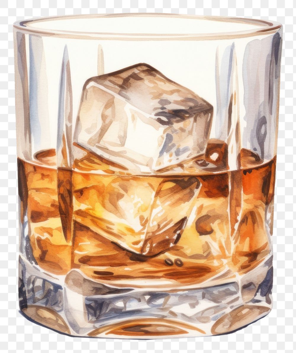 PNG Whisky glass drink refreshment. AI generated Image by rawpixel.