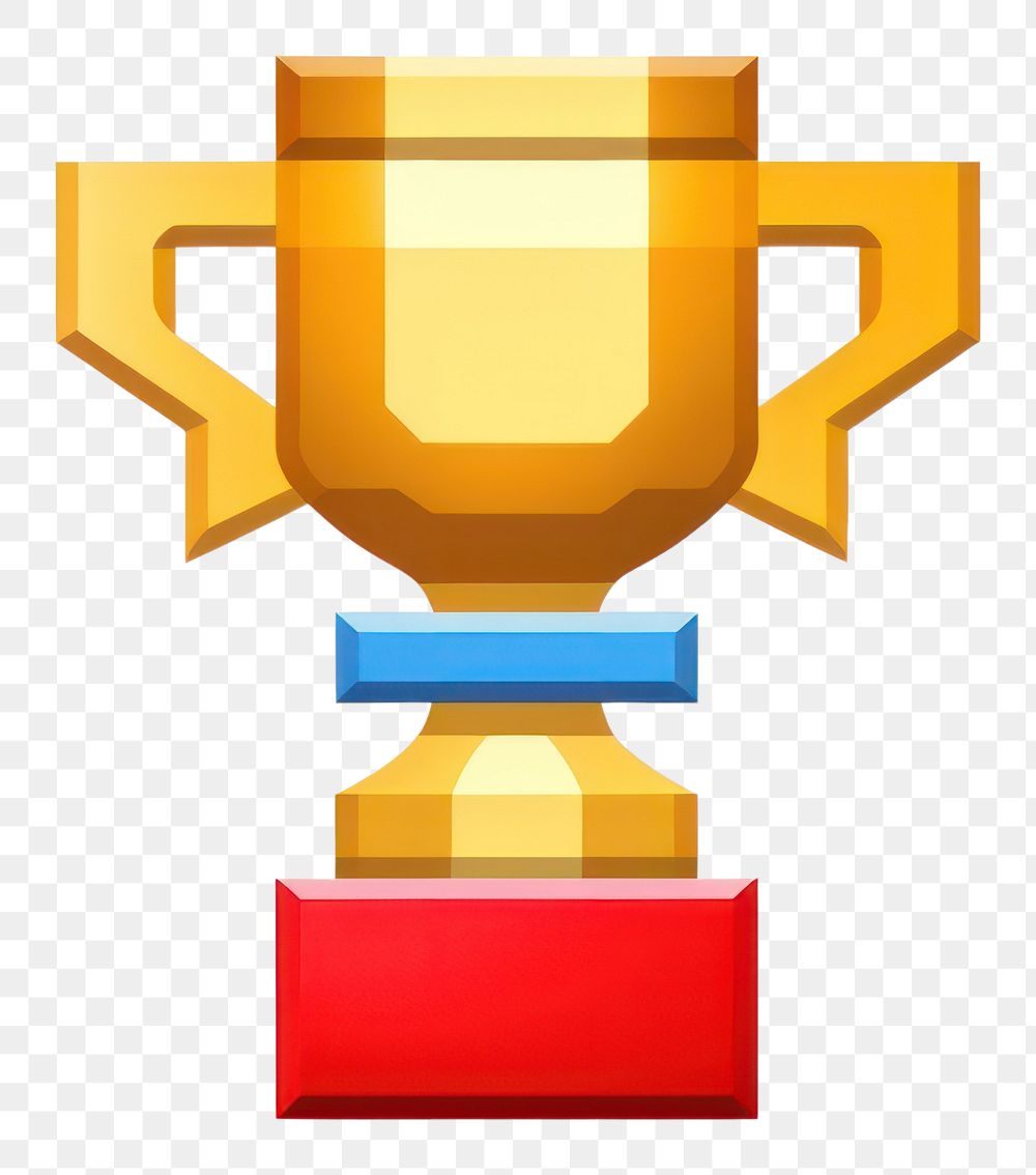 PNG Trophy white background achievement technology. AI generated Image by rawpixel.