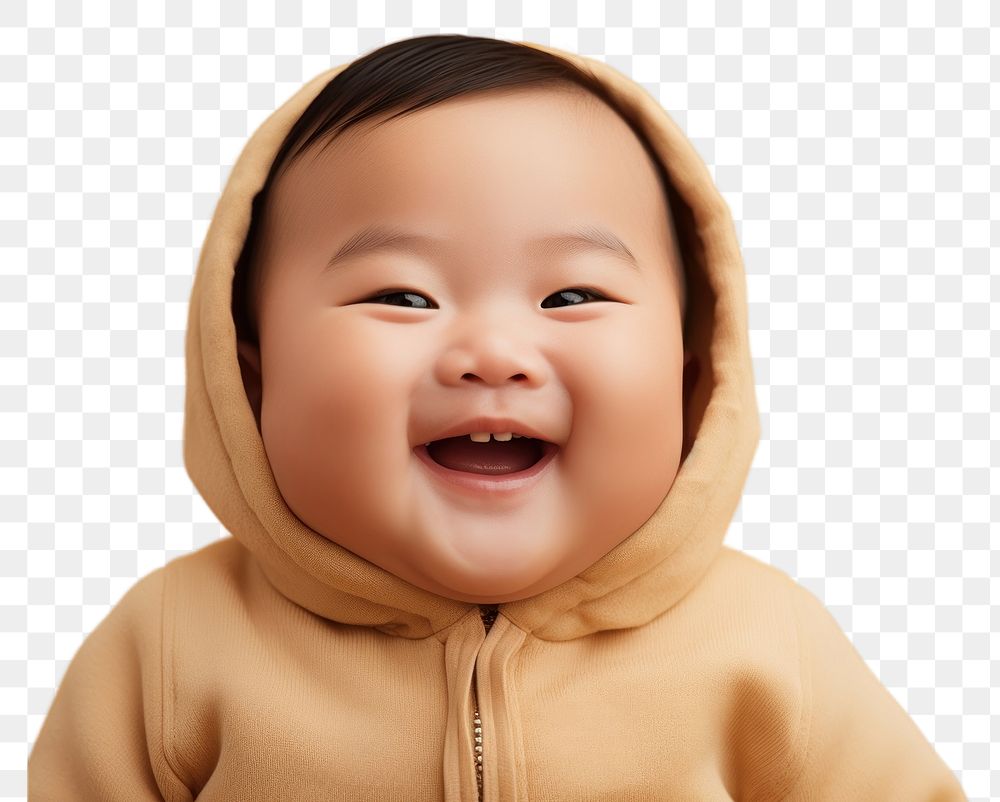 PNG Portrait baby smiling smile. AI generated Image by rawpixel.