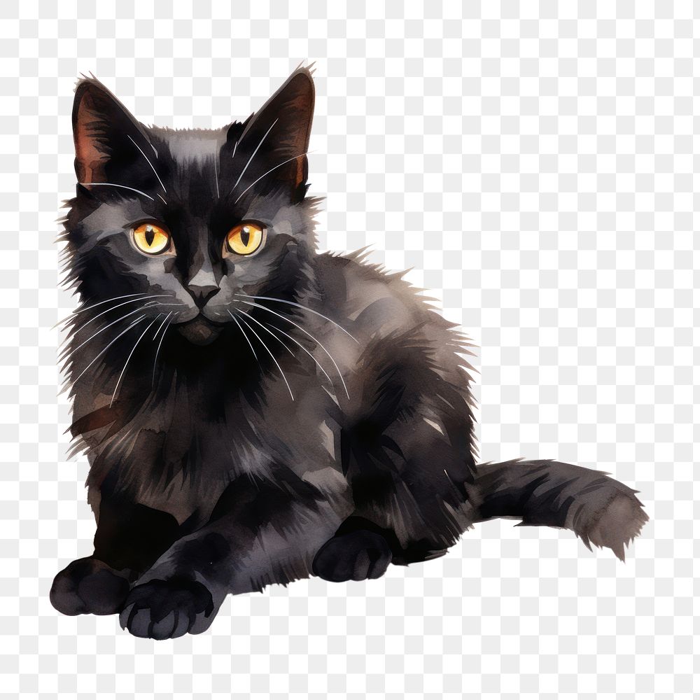 PNG Mammal animal black pet. AI generated Image by rawpixel.