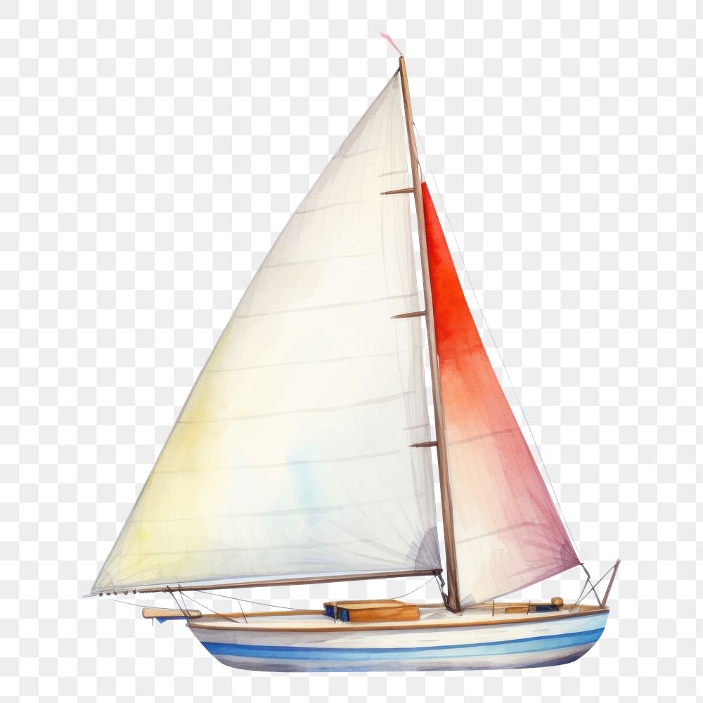 PNG Sailboat watercraft vehicle dinghy. AI generated Image by rawpixel.