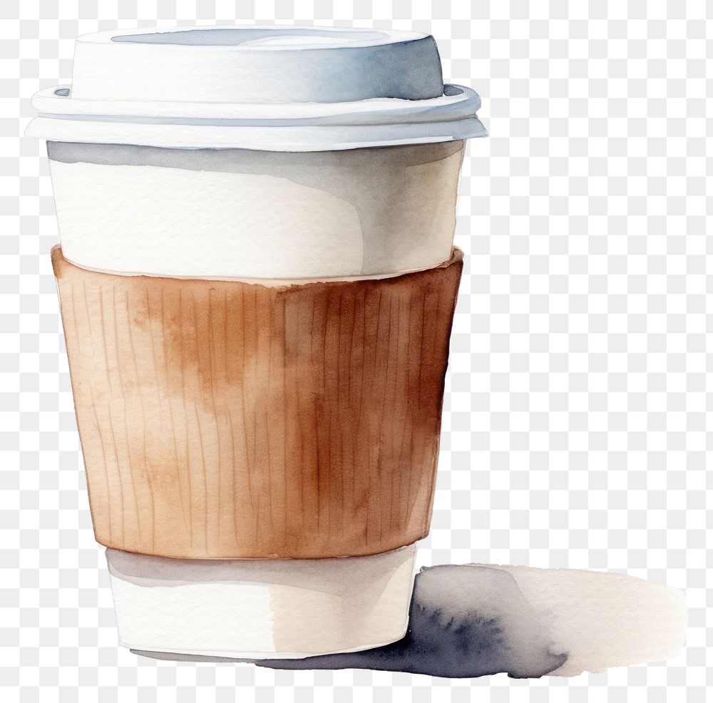 PNG Coffee drink latte cup. AI generated Image by rawpixel.