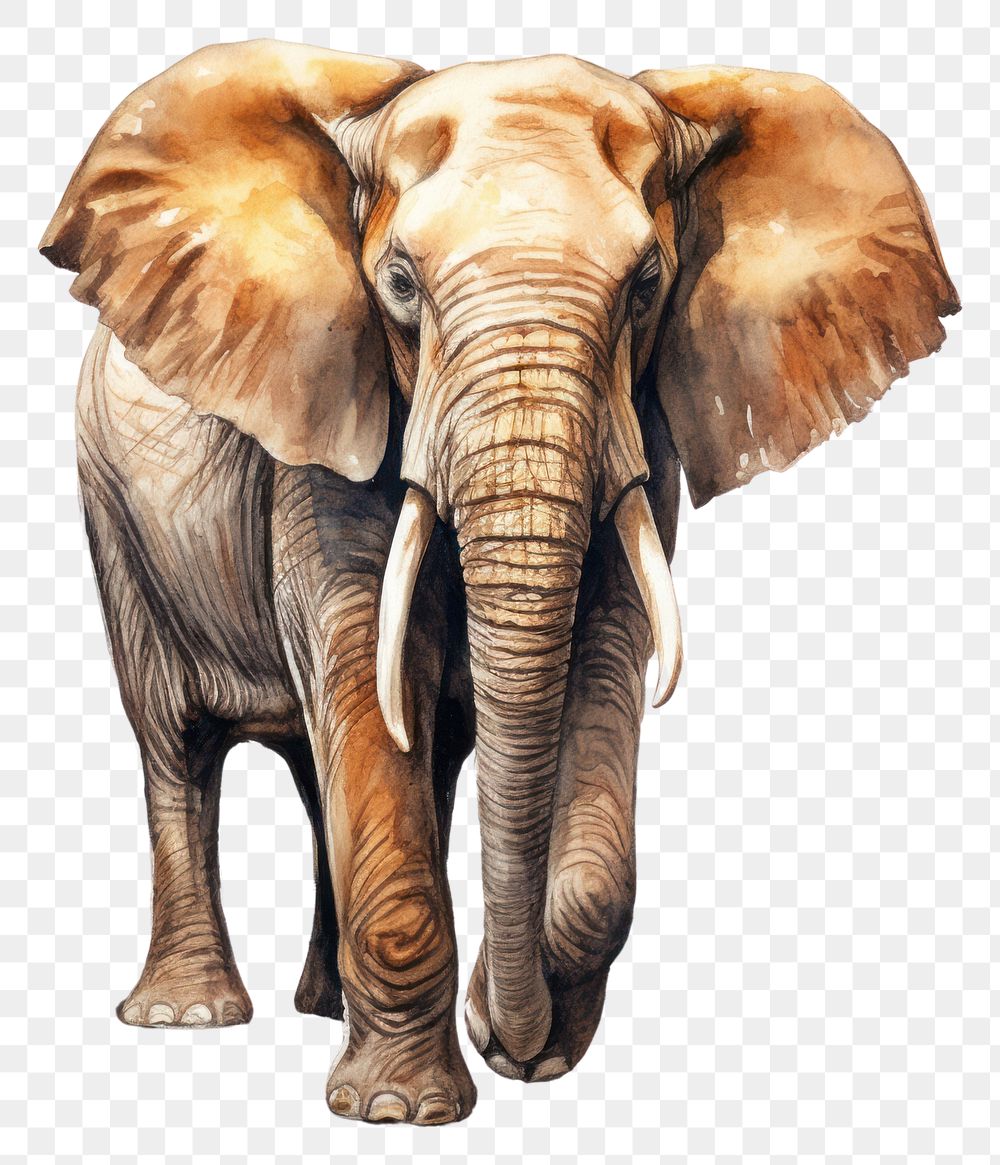 PNG Elephant wildlife mammal animal. AI generated Image by rawpixel.