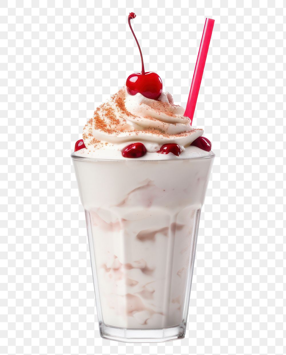 PNG Dessert sundae cream drink. AI generated Image by rawpixel.