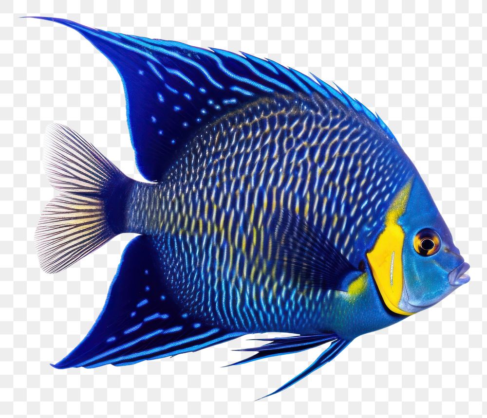 PNG Fish angelfish animal white background. AI generated Image by rawpixel.