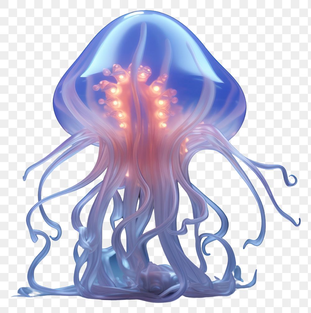 PNG Jellyfish animal sea invertebrate. AI generated Image by rawpixel.