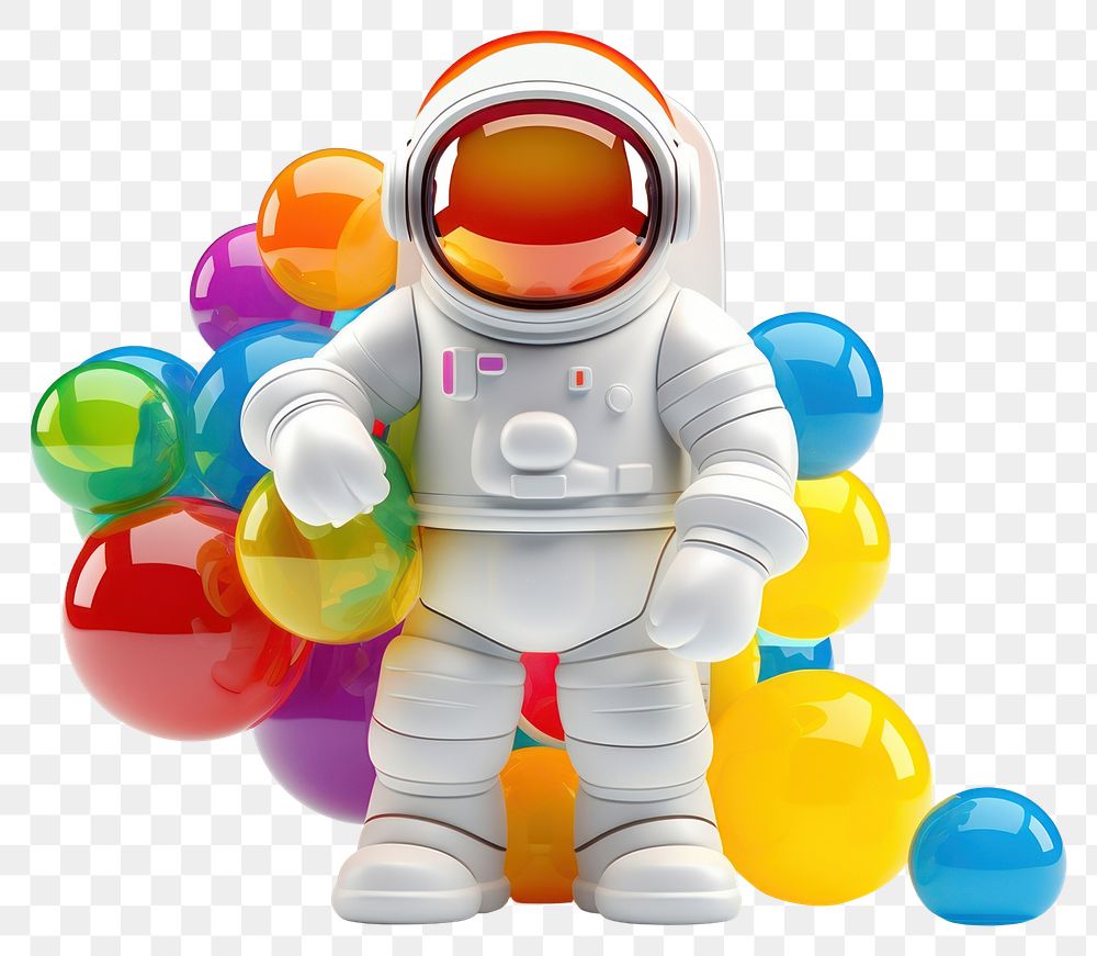 PNG Astronaut balloon cartoon  