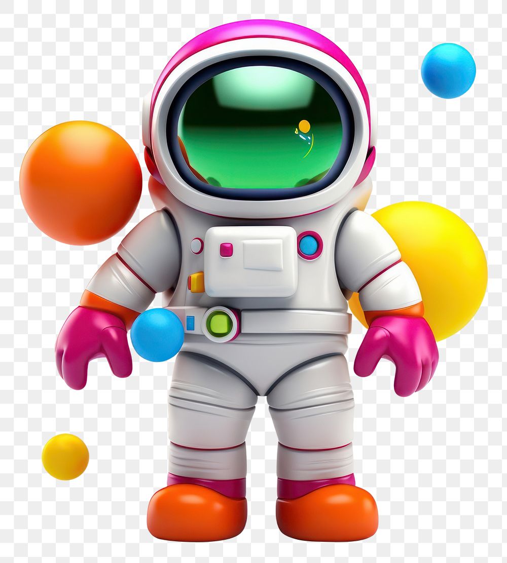 PNG Astronaut cartoon robot toy. AI generated Image by rawpixel.