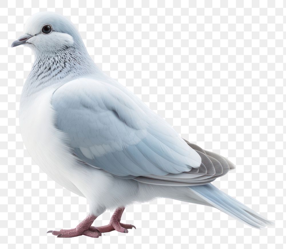 PNG Bird animal pigeon white. AI generated Image by rawpixel.