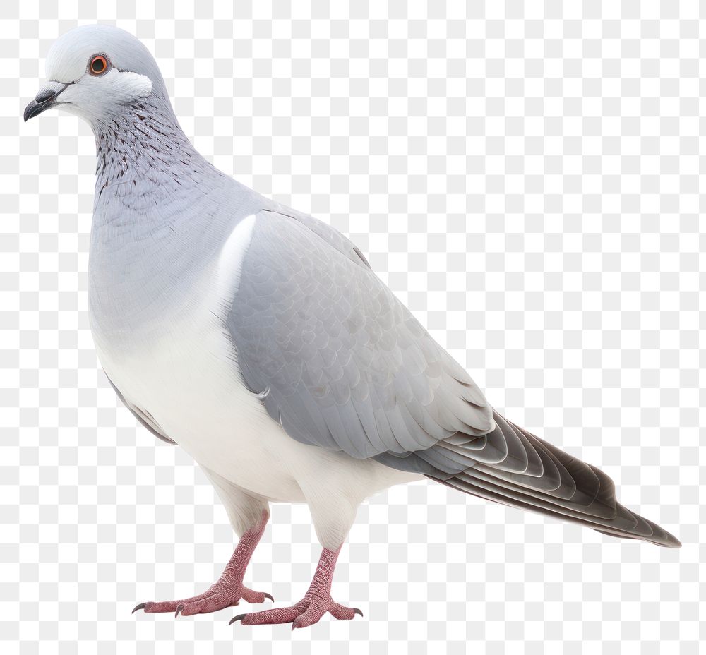 PNG Animal pigeon white bird. AI generated Image by rawpixel.