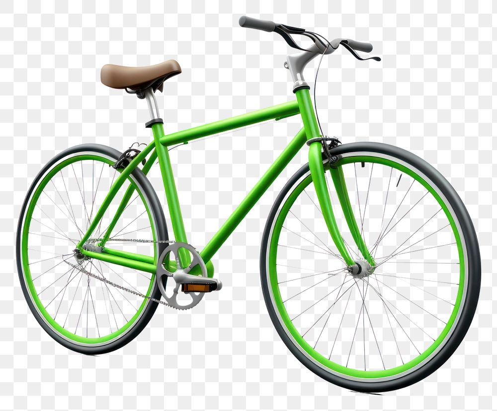 PNG Bicycle vehicle wheel green transparent background