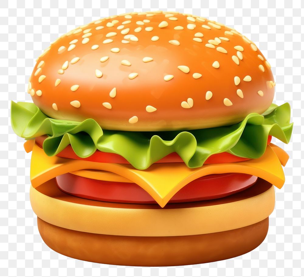 PNG Cheese burger food white background. AI generated Image by rawpixel.