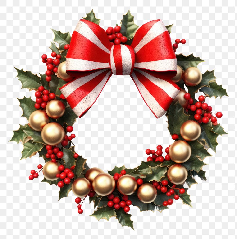 PNG Wreath christmas white background illuminated. AI generated Image by rawpixel.