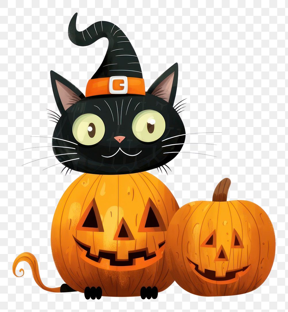 PNG Representation halloween pumpkin cartoon. AI generated Image by rawpixel.