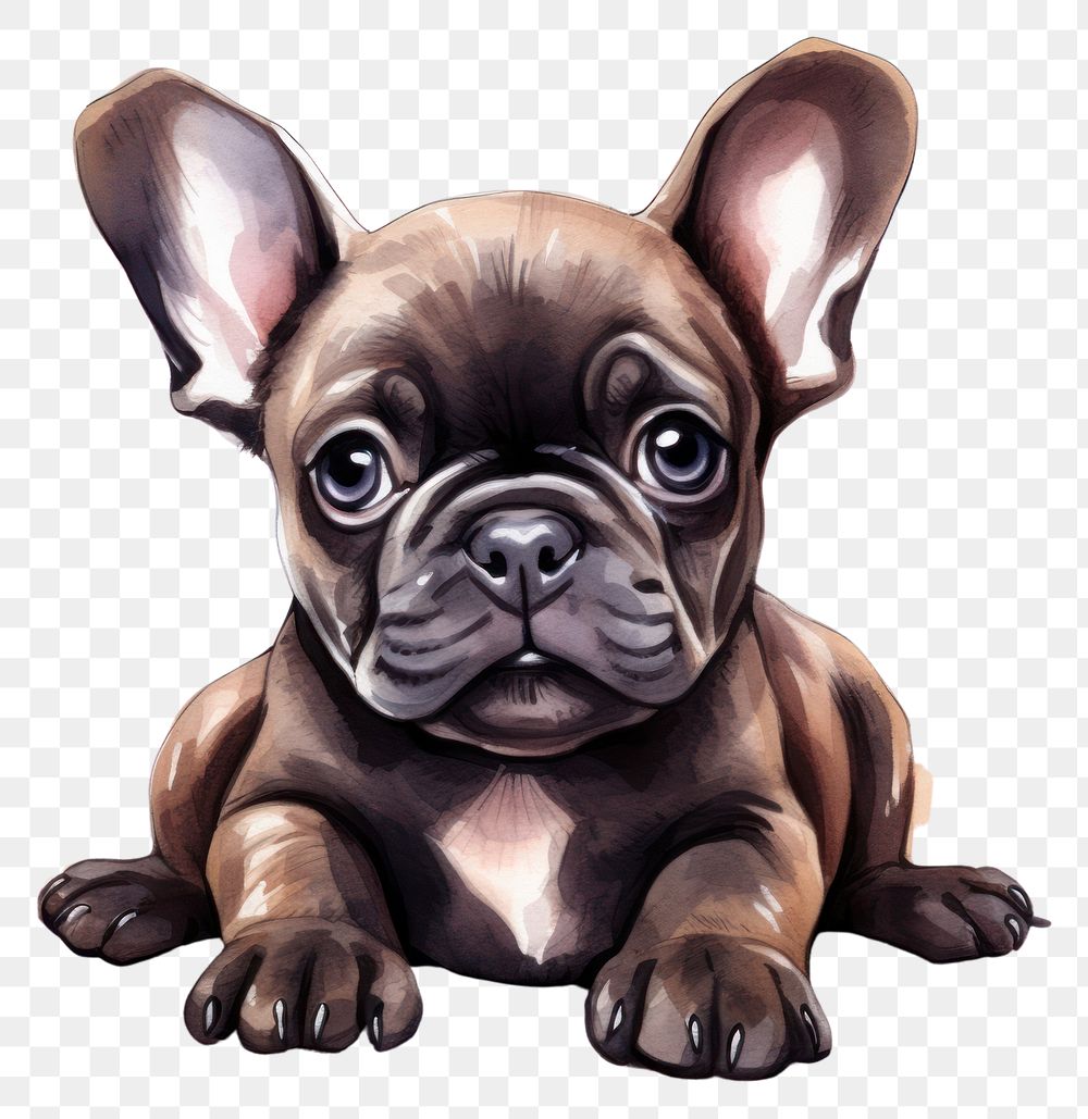 PNG Dog bulldog animal mammal. AI generated Image by rawpixel.