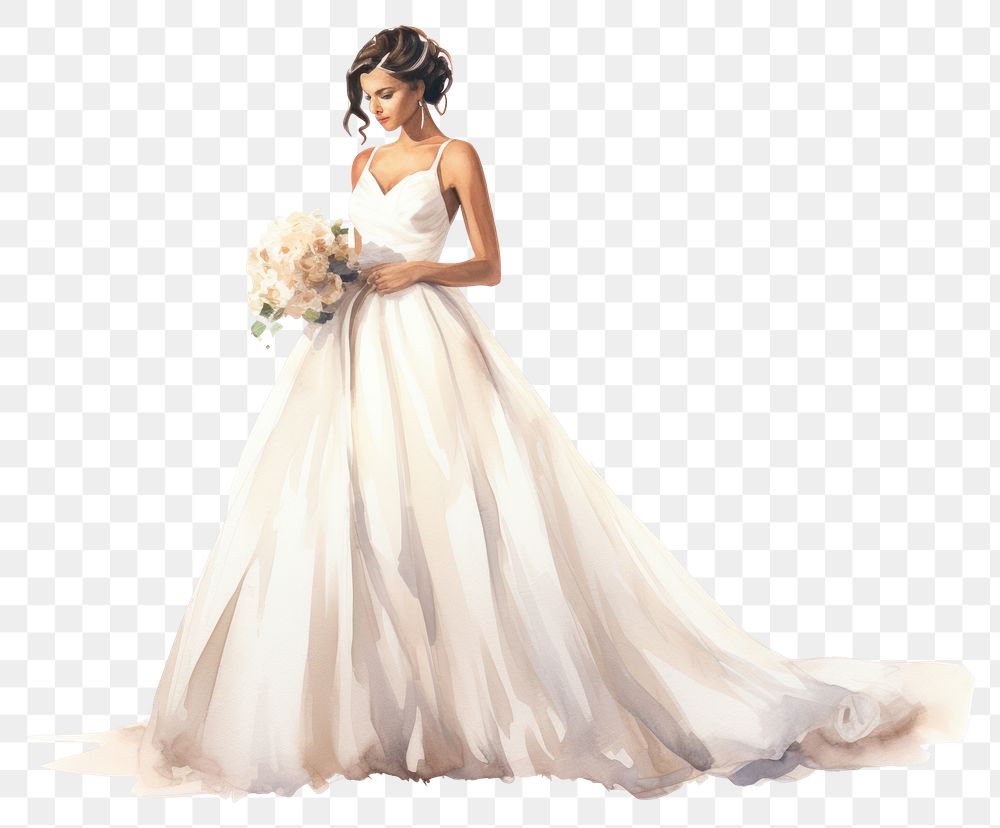 PNG Fashion wedding dress bride
