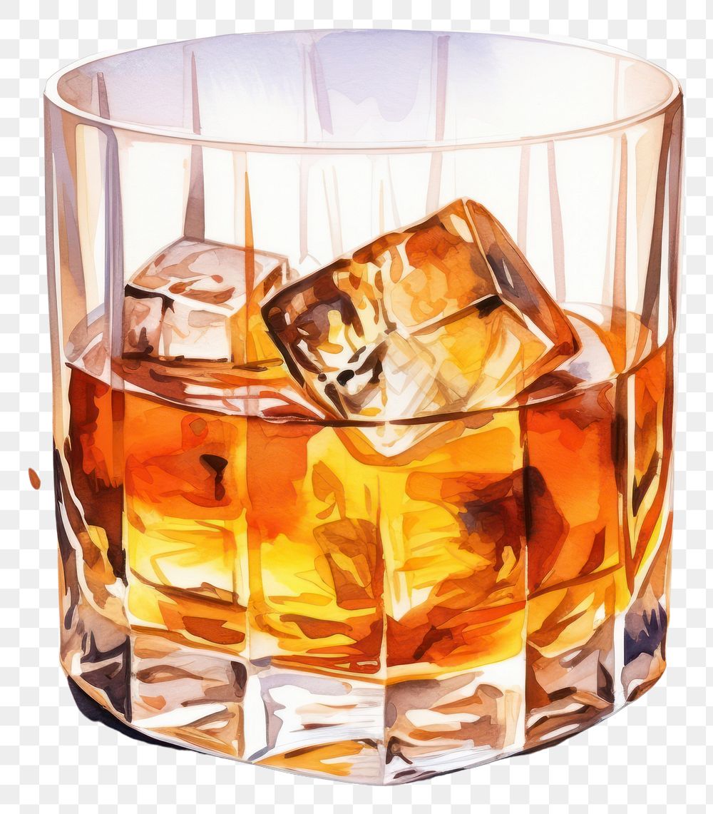 PNG Whiskey whisky drink glass. AI generated Image by rawpixel.