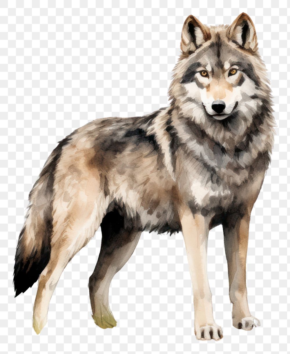 PNG Wolf animal mammal coyote. AI generated Image by rawpixel.