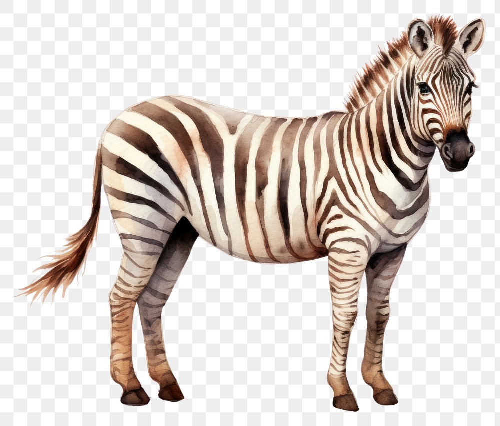 PNG Zebra wildlife animal mammal. AI generated Image by rawpixel.