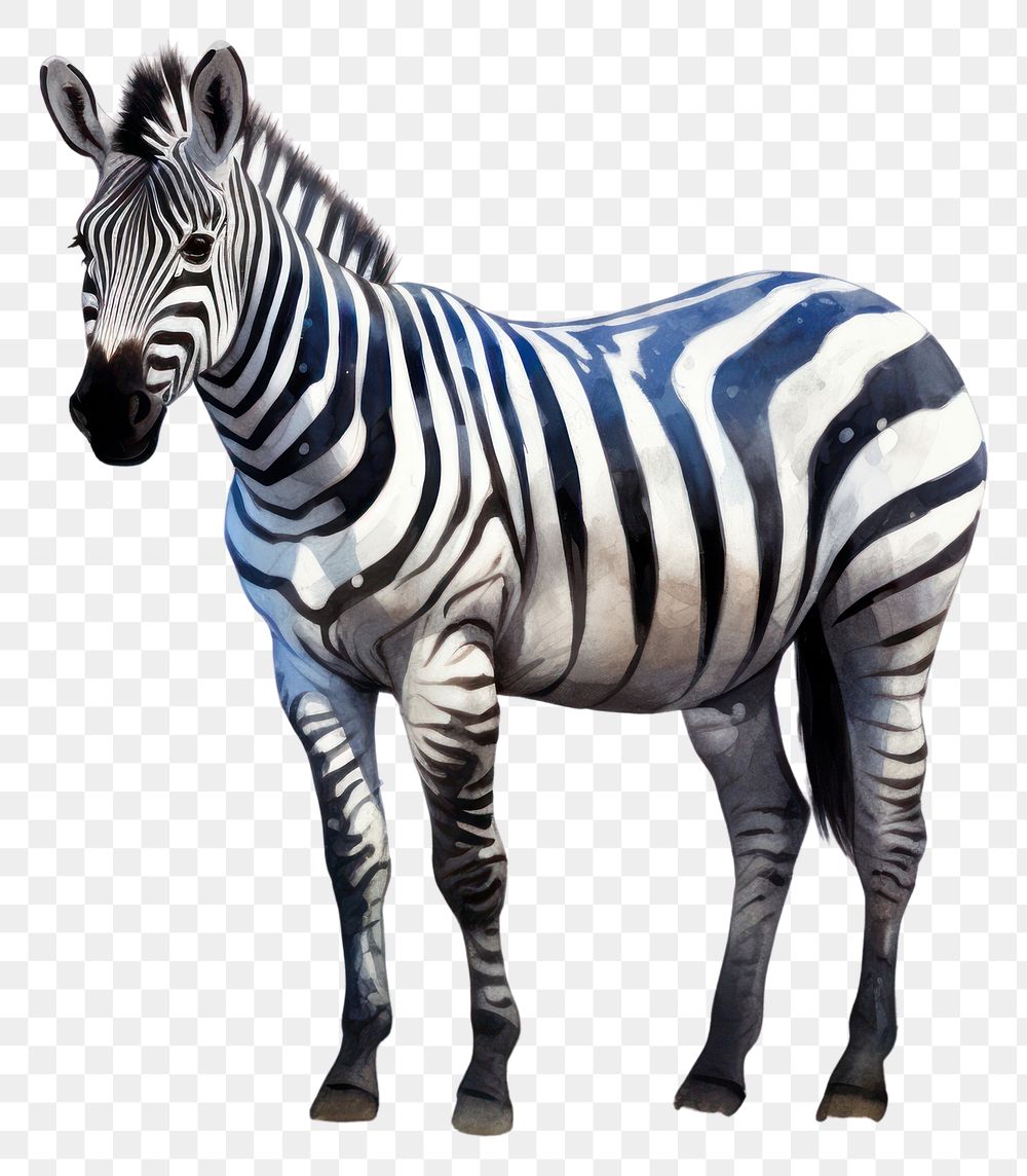 PNG Zebra wildlife animal mammal. AI generated Image by rawpixel.