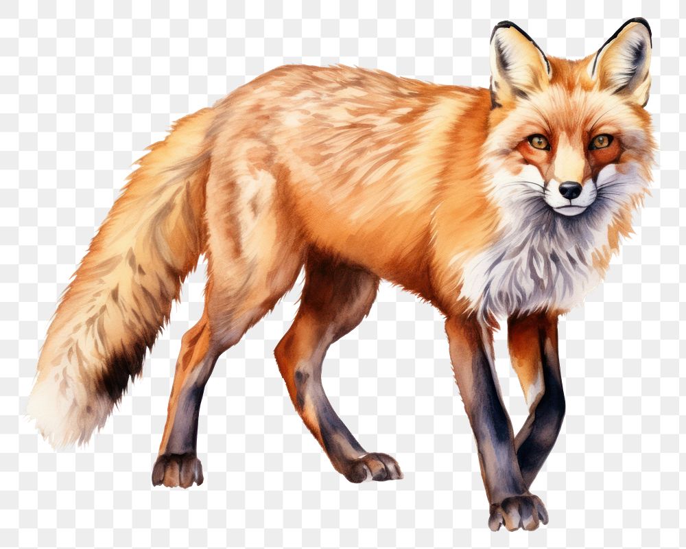 PNG Wildlife animal mammal fox. AI generated Image by rawpixel.