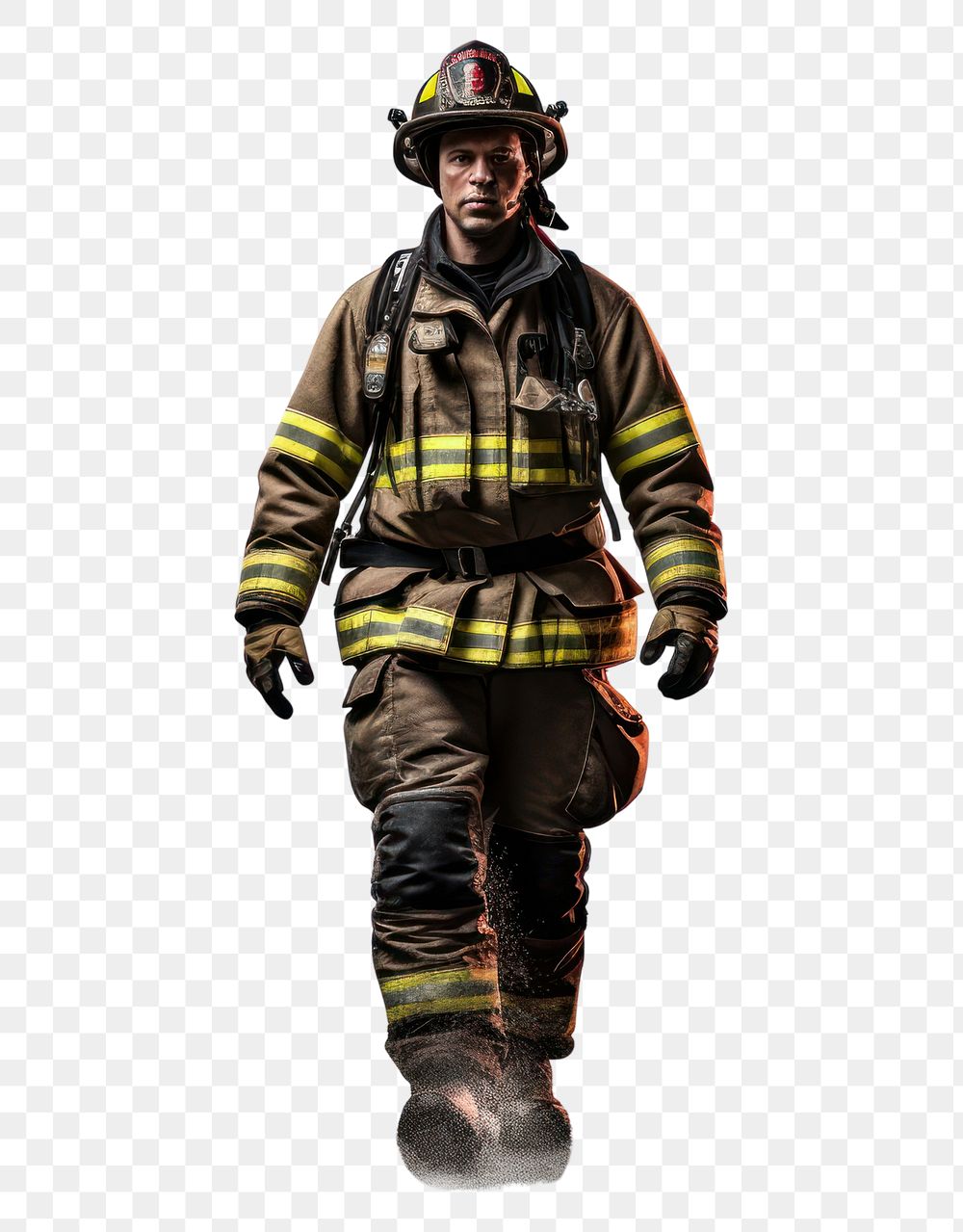 PNG Adult extinguishing firefighter protection. AI generated Image by rawpixel.
