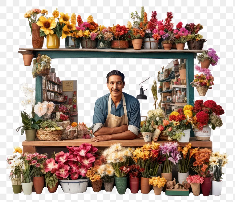 PNG Entrepreneur arrangement greengrocer freshness. AI generated Image by rawpixel.