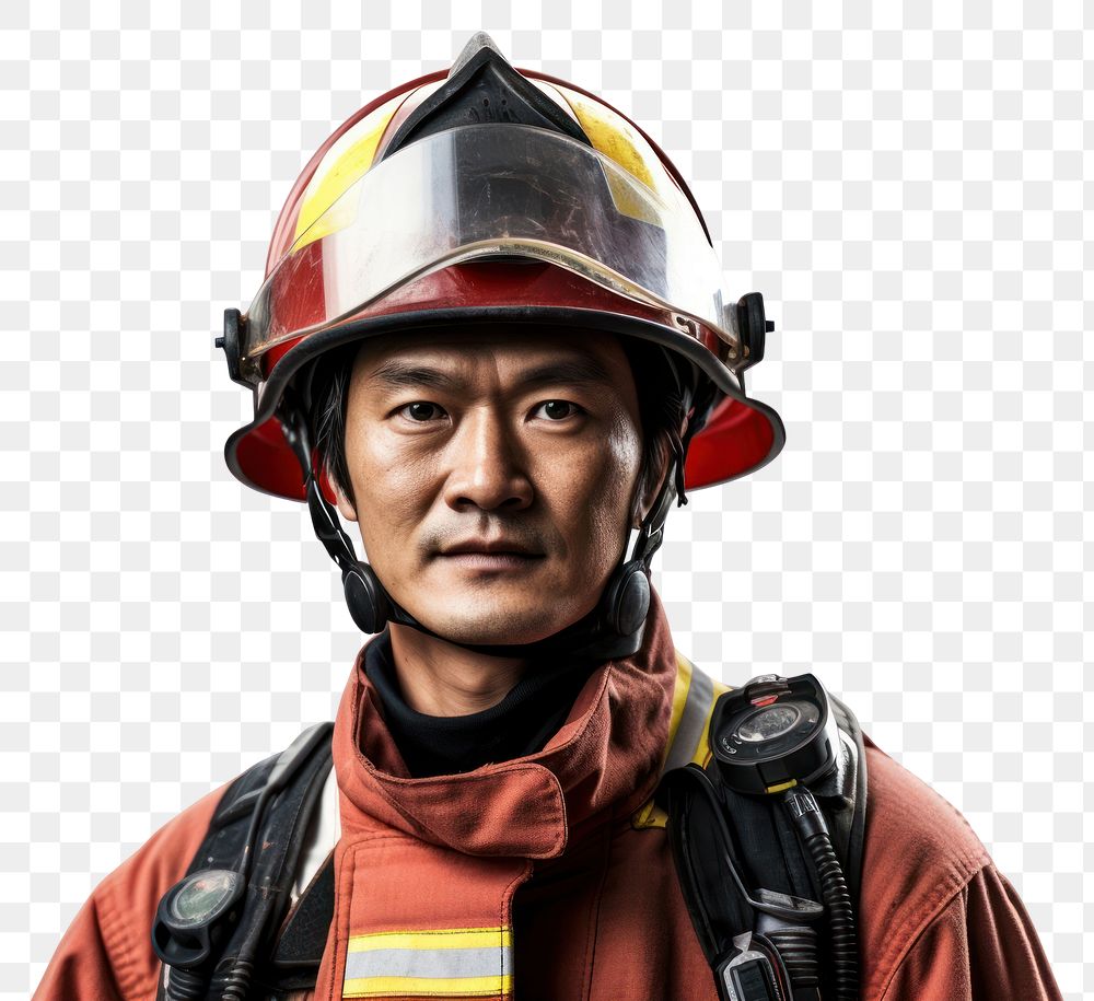 PNG Helmet adult firefighter protection. AI generated Image by rawpixel.