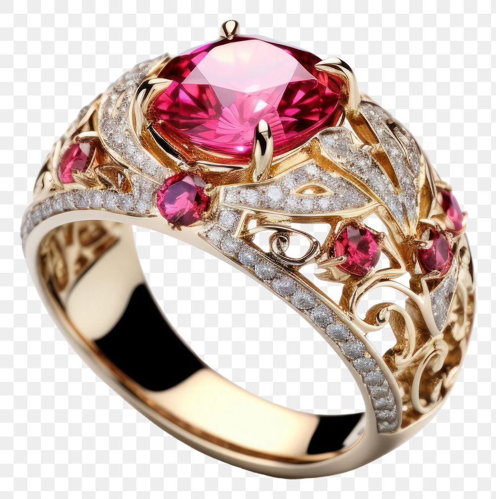 PNG Ring gemstone jewelry diamond. AI generated Image by rawpixel.